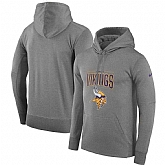 Minnesota Vikings Nike Sideline Property of Performance Pullover Hoodie Gray,baseball caps,new era cap wholesale,wholesale hats